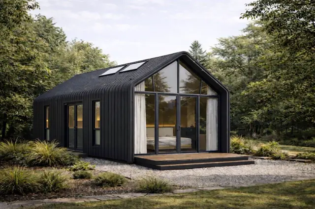 Luxury modular home exterior, Ireland
