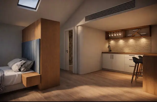 Bathroom with walk-in shower